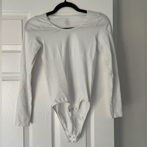 White Long Sleeve Bodysuit